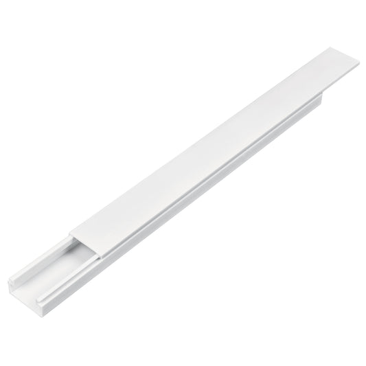 Canaleta de 1 vía 10 x 20 mm, con adhesivo, Volteck Caja con 20, 46284