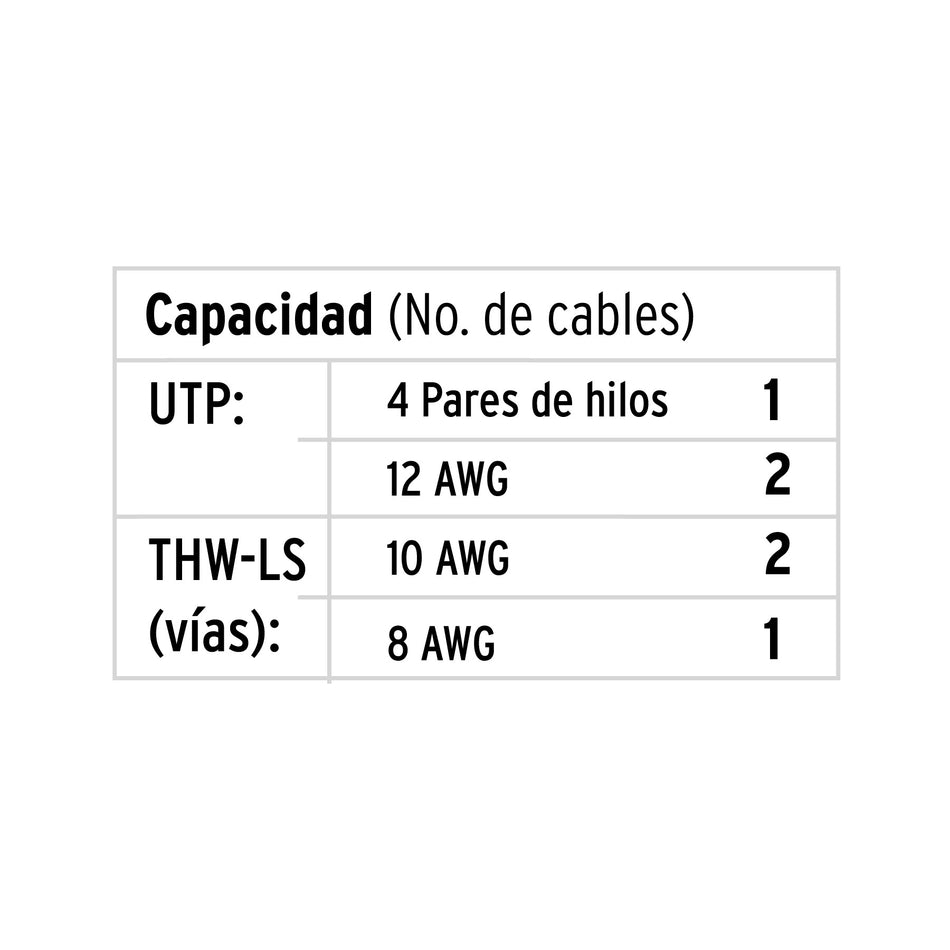 Canaleta de 1 vía 12 x 12 mm, Volteck Caja con 10, 46279