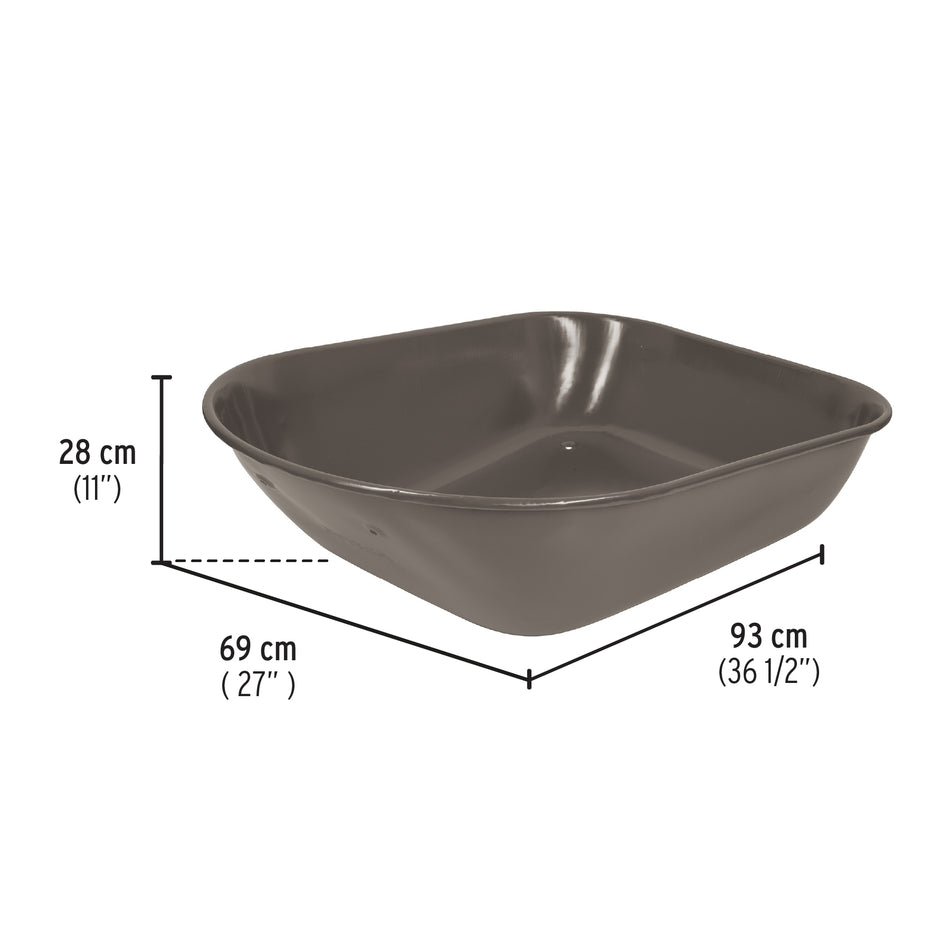 Carretilla 5.5 ft3, gris, neumática, bastidor tubular,PRETUL, 20646