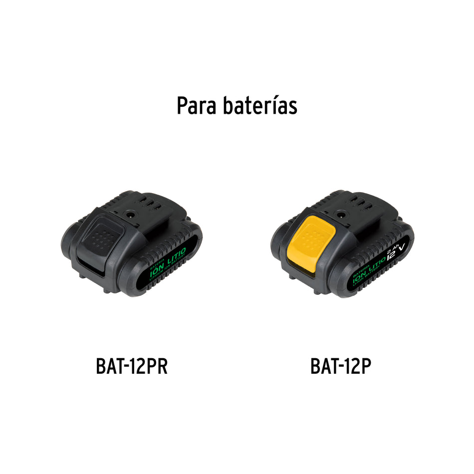 Cargador de baterías de ion litio, 12V para taladro TALI-12P Caja con 2, 29969