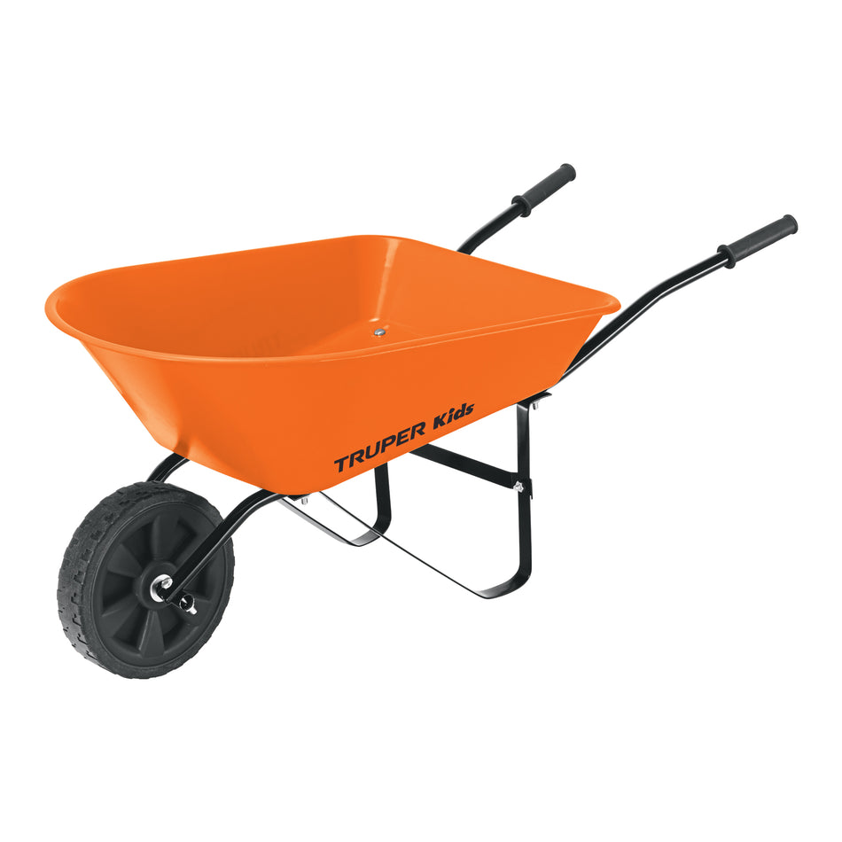 Carretilla para niños, concha plástica 54 x 38 cm, Truper, 10440