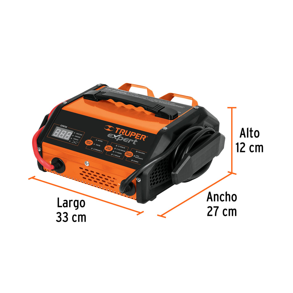 Cargador c/arrancador de 75 A para baterías de 6/12V, EXPERT, 12889