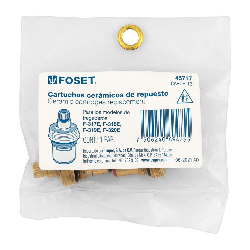 Bolsa con 2 cartuchos cerámicos p/F-317E, 318E, 319E y 320E, 45717