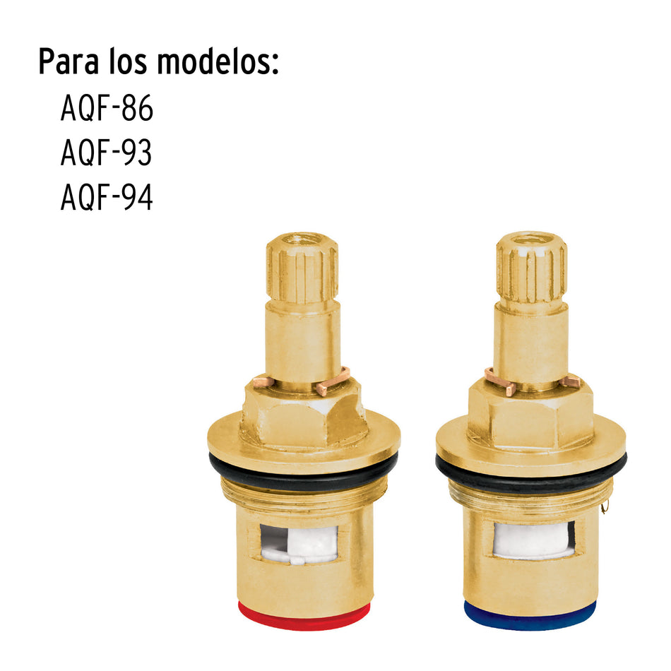 Bolsa con 2 cartuchos cerámicos para mezcladora AQF-86,Foset, 49486