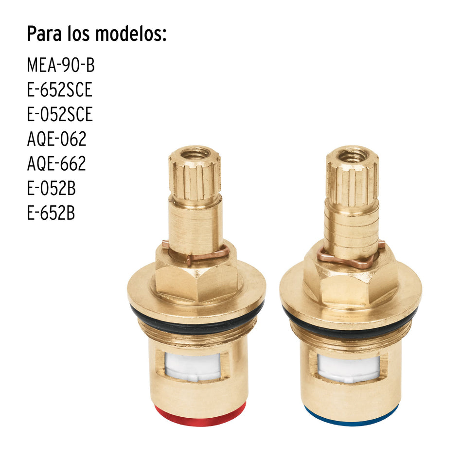 Bolsa con 2 cartuchos cerámicos para llaves de empotrar, 49102