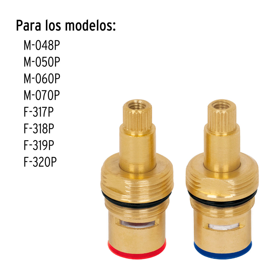 Bolsa con 2 cartuchos cerámicos para mezcladoras de palanca, 49416