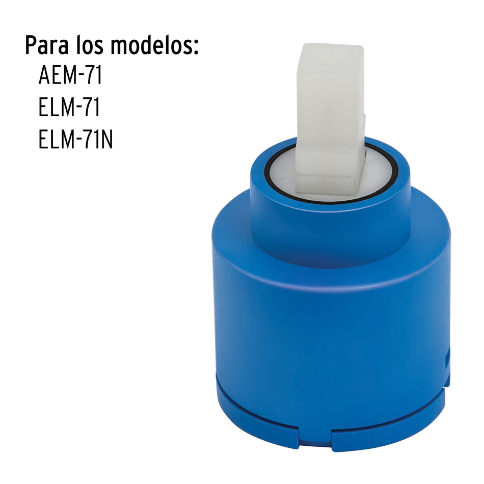 Cartucho cerámico monomando para regadera, Foset, 45232