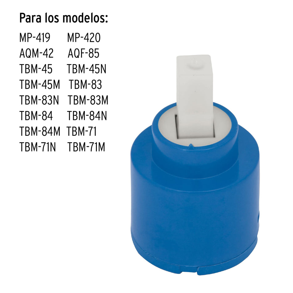 Cartucho para monomandos Aqua y Basic, Foset, 49410
