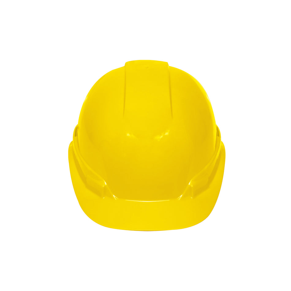 Casco de seguridad, ajuste de matraca, amarillo, Truper Caja con 4, 14294