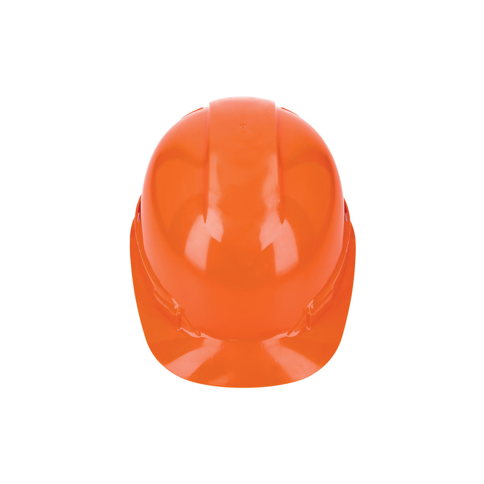 Casco de seguridad, ajuste de matraca, naranja, Truper Caja con 4, 14292