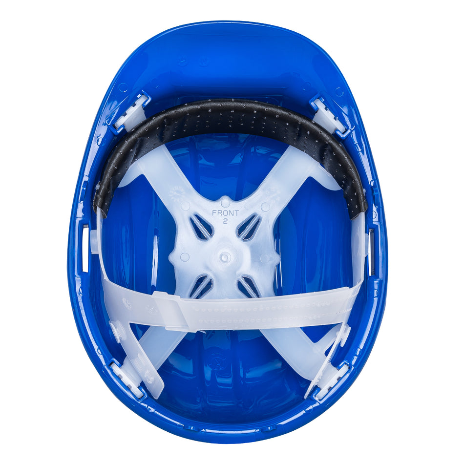 Casco de seguridad, ajuste de intervalos, azul, Pretul Caja con 4, 25039