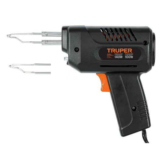 Cautín 140 W tipo pistola con 2 temperaturas, Truper, 17548