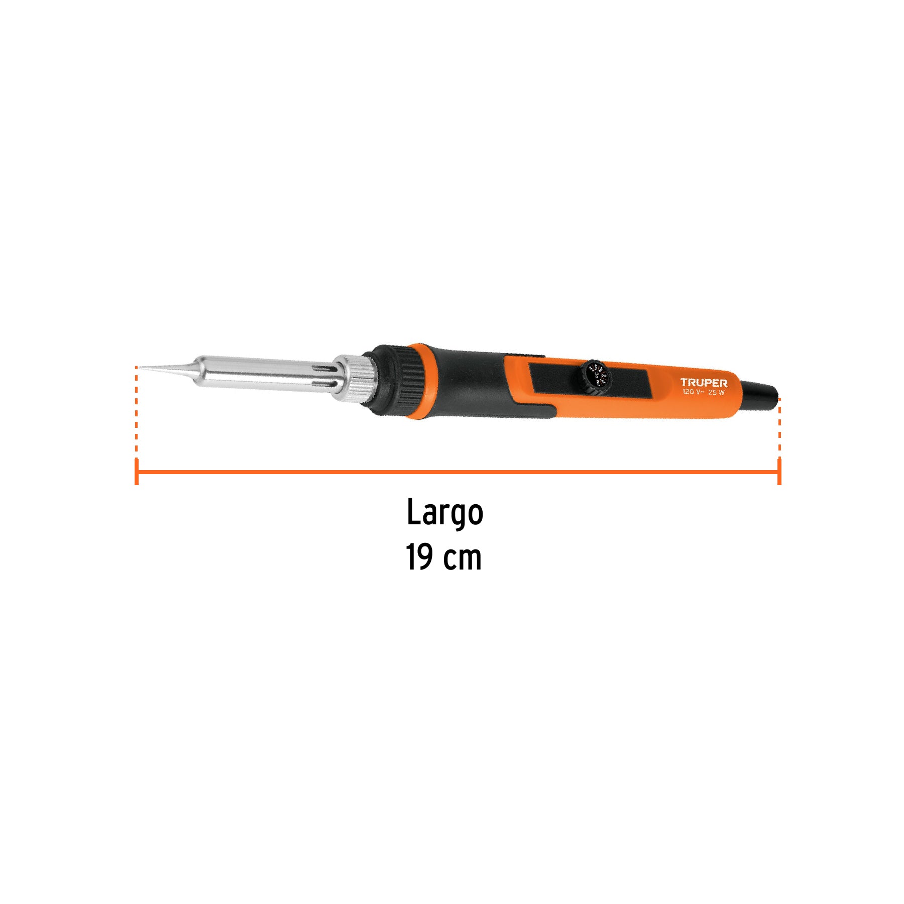 Cautín profesional electrónica de 25W, temperatura regulable, 102509