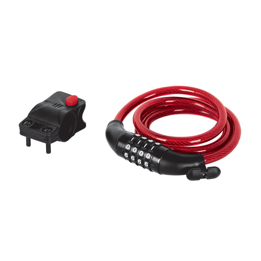 Candado de cable con combinación, 10 mm X 1.20 m, Hermex Caja con 3, 43925