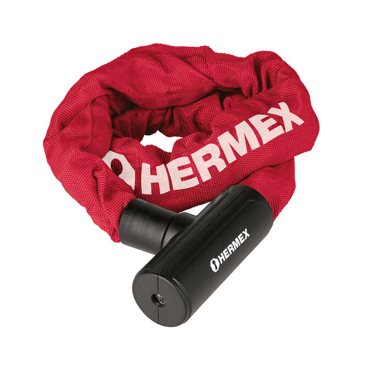 Candado con cadena forrada de 10 mm, Hermex Caja con 2, 49621