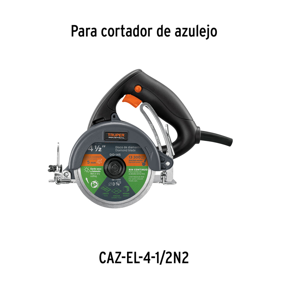 Bolsa con 2 carbones de repuesto para CAZ-EL-4-1/2N, TRUPER, 15976