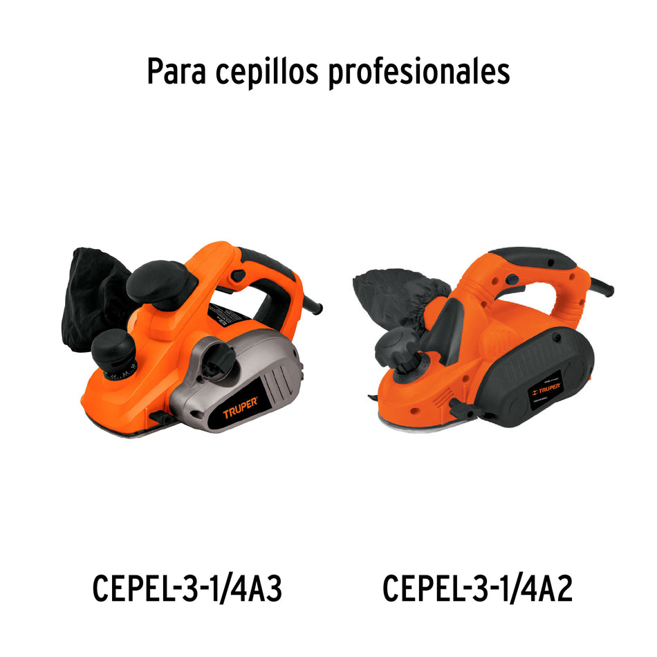 Bolsa con 2 carbones repuesto p/CEPEL-3-1/4A3 y 1/4A2,TRUPER, 13460