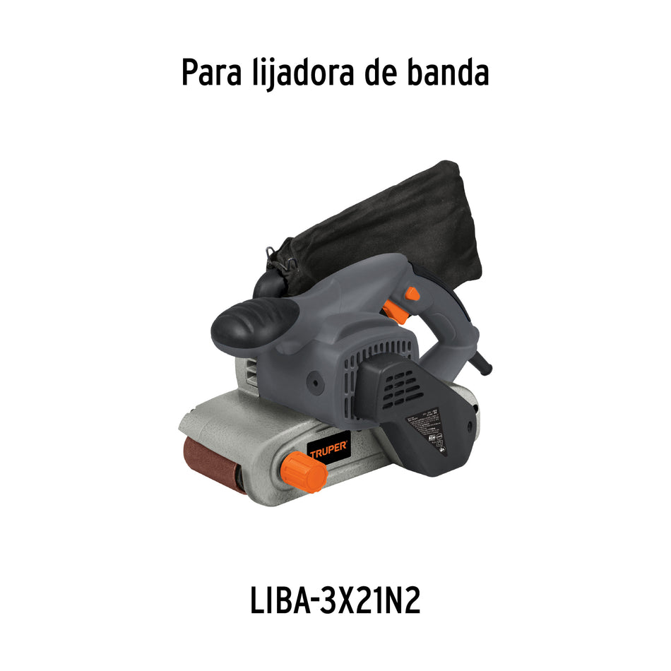 Bolsa con 2 carbones de repuesto para LIBA-3x21N2, TRUPER, 16591