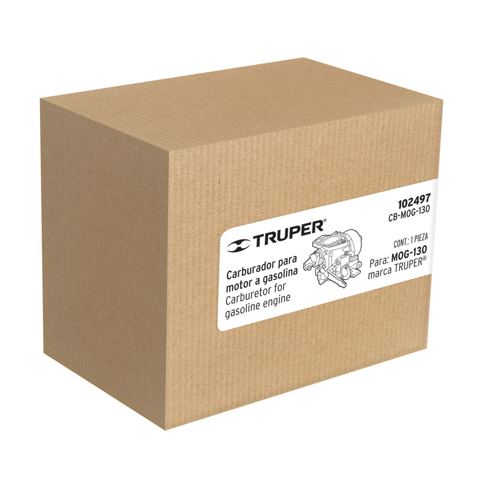 Carburador para motor a gasolina MOG-130, TRUPER, 102497