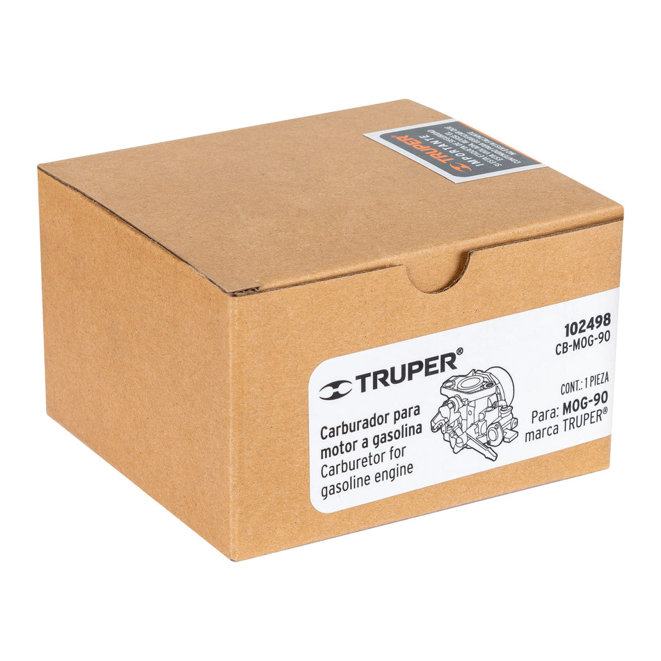Carburador para motor a gasolina MOG-90, TRUPER, 102498