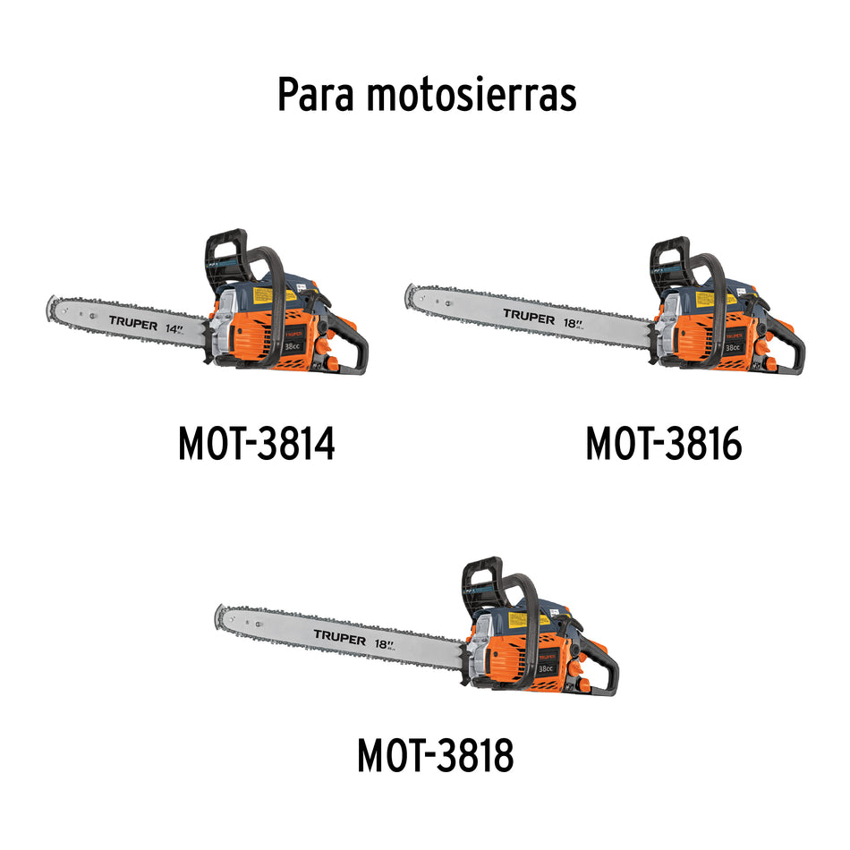 Carburador p/motosierra a gasolina MOT-3814/3816/3818,TRUPER, 103275