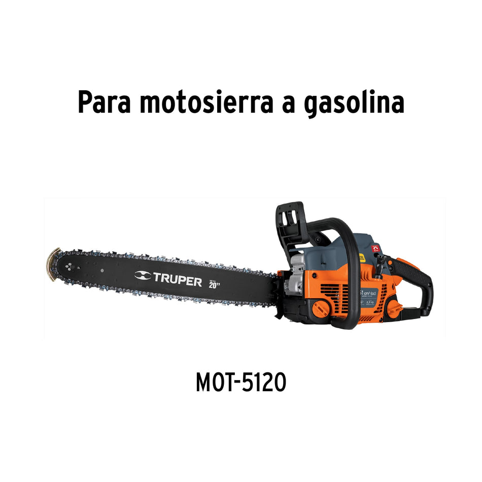 Carburador para motosierra a gasolina MOT-5120, TRUPER, 101886