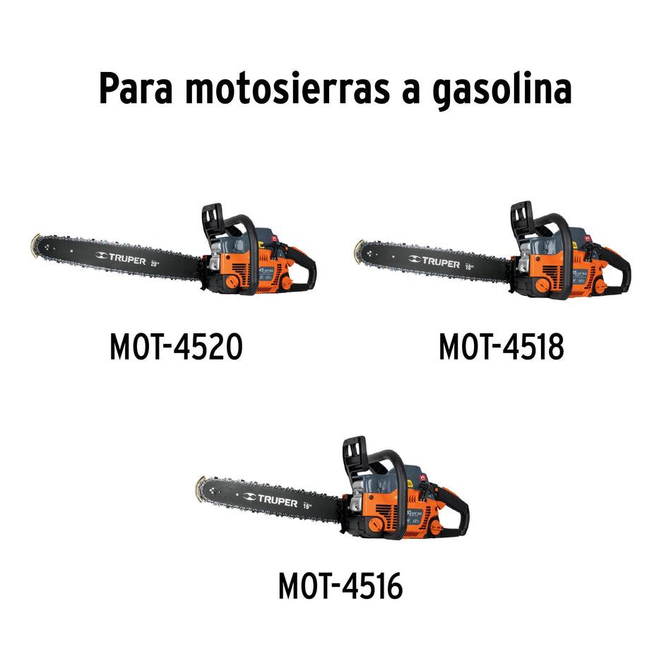 Carburador p/motosierras a gasolinaMOT-4520/4518/4516 TRUPER, 101887