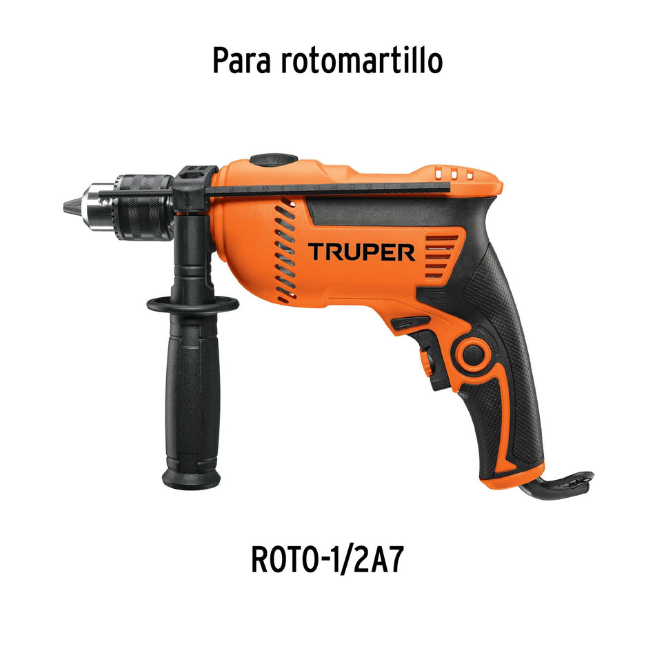 Bolsa con 2 carbones de repuesto para ROTO-1/2A7, TRUPER, 14650