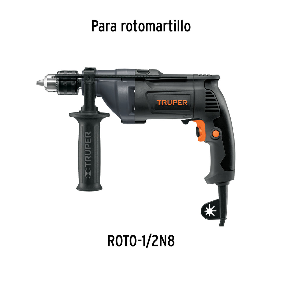 Bolsa con 2 carbones de repuesto para ROTO-1/2N8, TRUPER, 15419