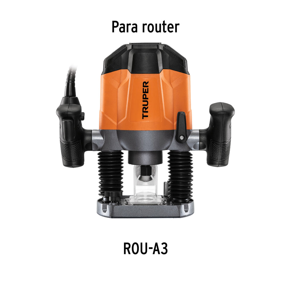 Bolsa con 2 carbones de repuesto para ROU-A3, TRUPER, 101380
