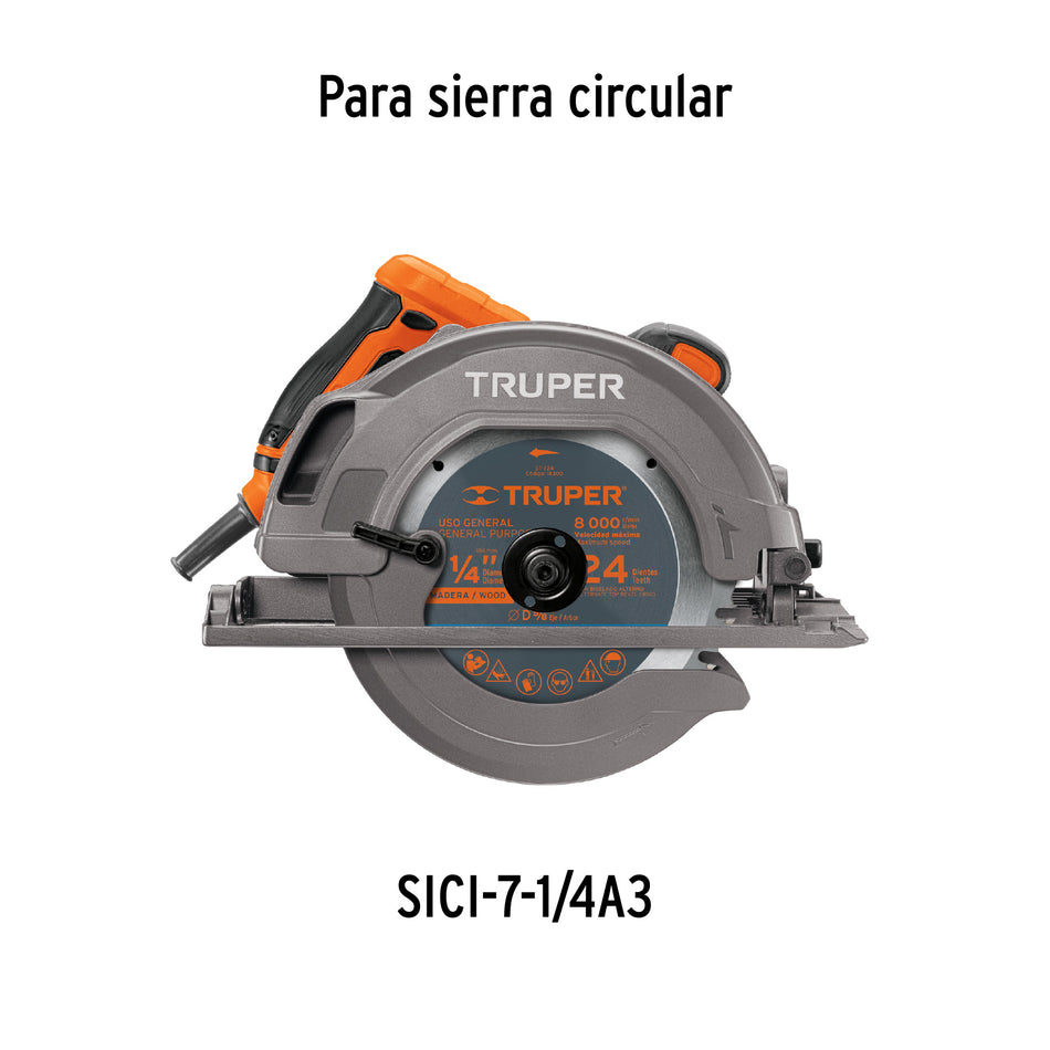 Bolsa con 2 carbones de repuesto para SICI-7-1/4A3, TRUPER, 15029