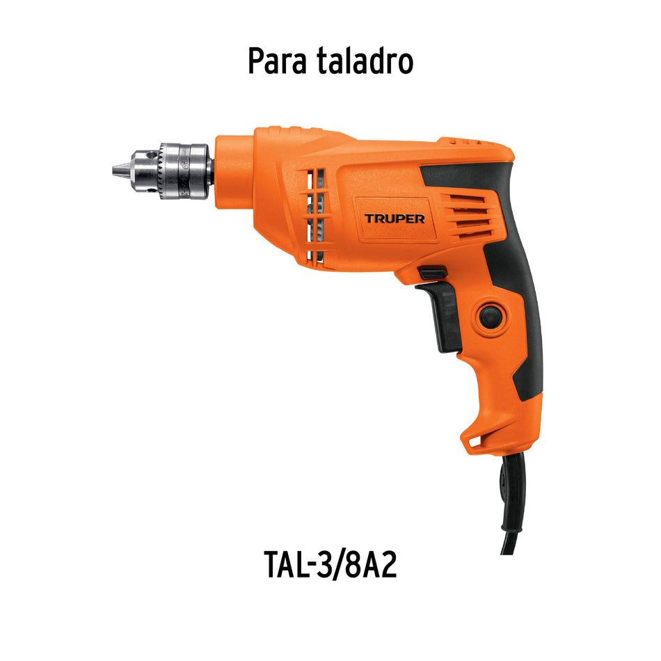 Bolsa con 2 carbones de repuesto para TAL-3/8A2, TRUPER, 14673