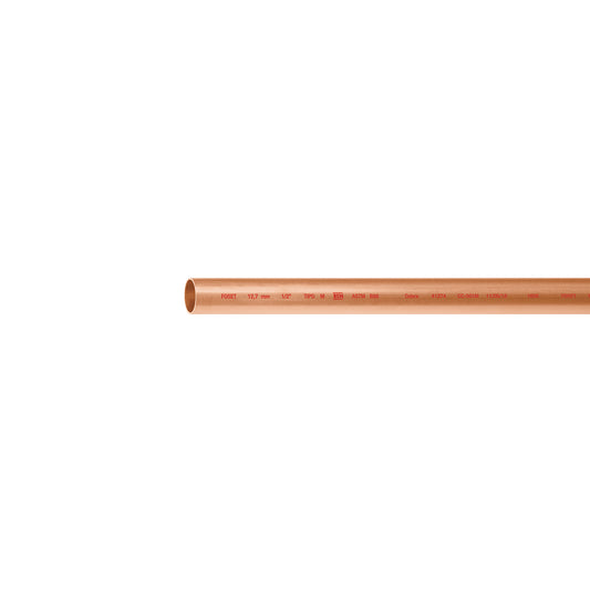 Tubo de 1/2' de cobre tipo 'M' , de 3 m, Foset Caja con 15, 41274