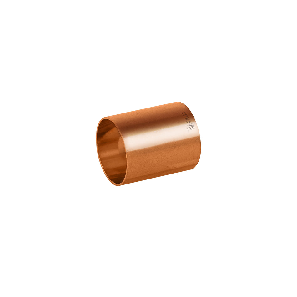 Cople de cobre sin ranura de 1/2', Foset Basic Caja con 10, 47643