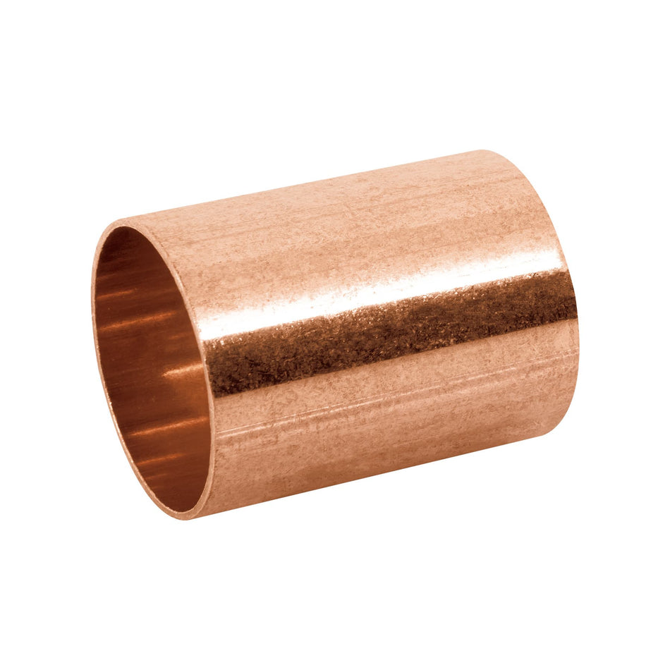 Cople de cobre de 1-1/4' sin ranura, Foset Caja con 2, 48851