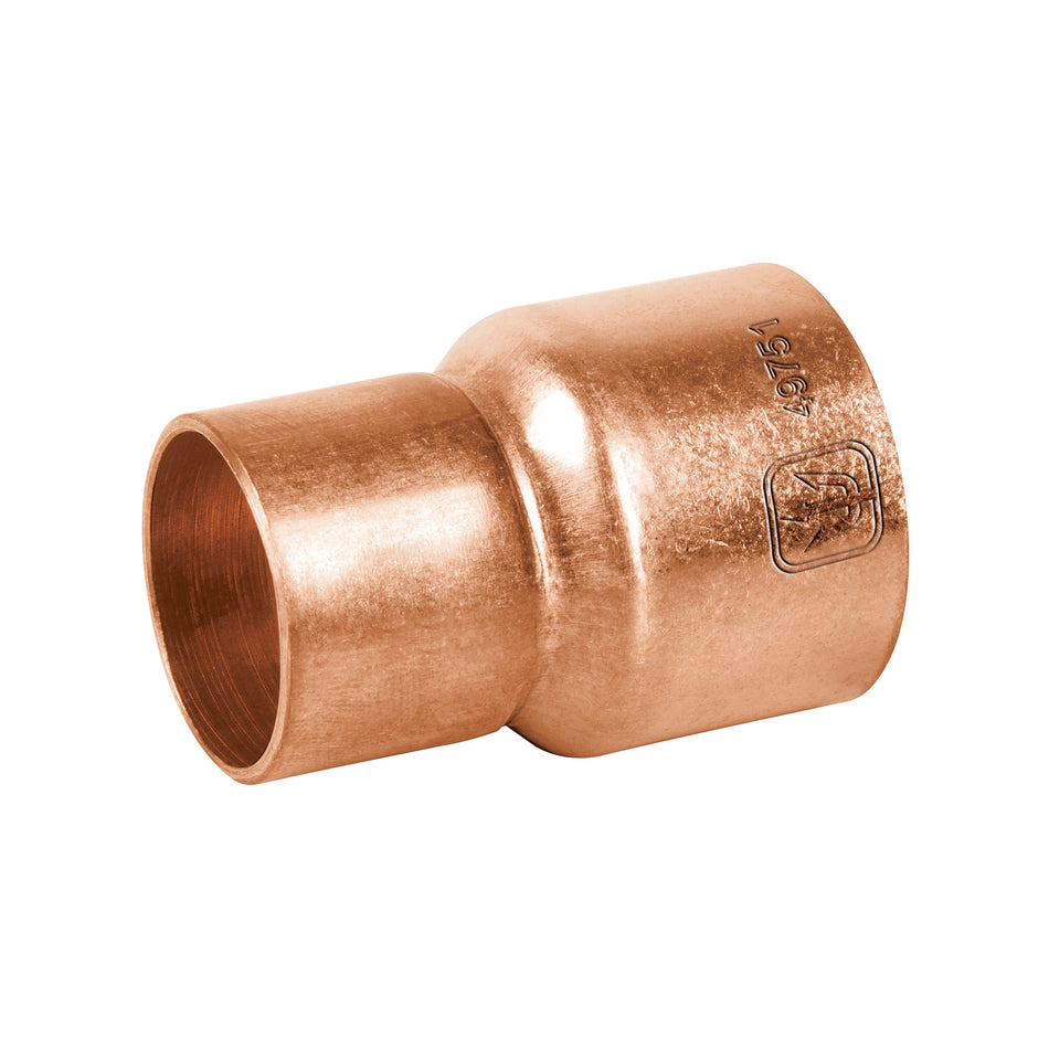 Cople reducción campana cobre 1' x 3/4', Foset Caja con 10, 49751