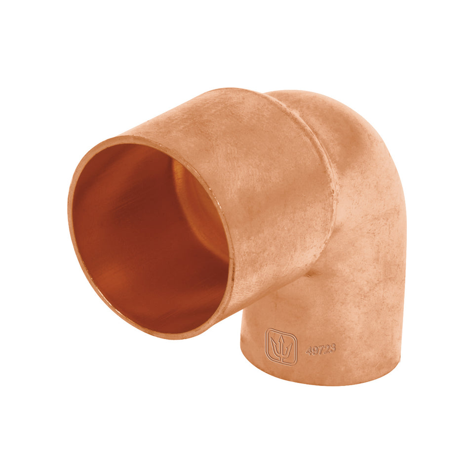 Codo 90° reducción de cobre de 1' x 3/4', Foset Caja con 10, 49723