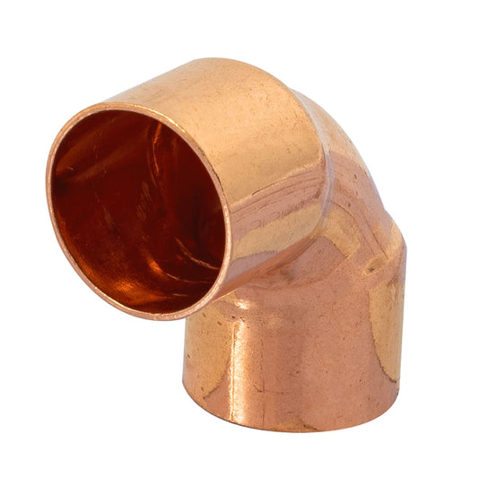 Codo de cobre 90° de 1/2', Foset Basic Caja con 10, 47631