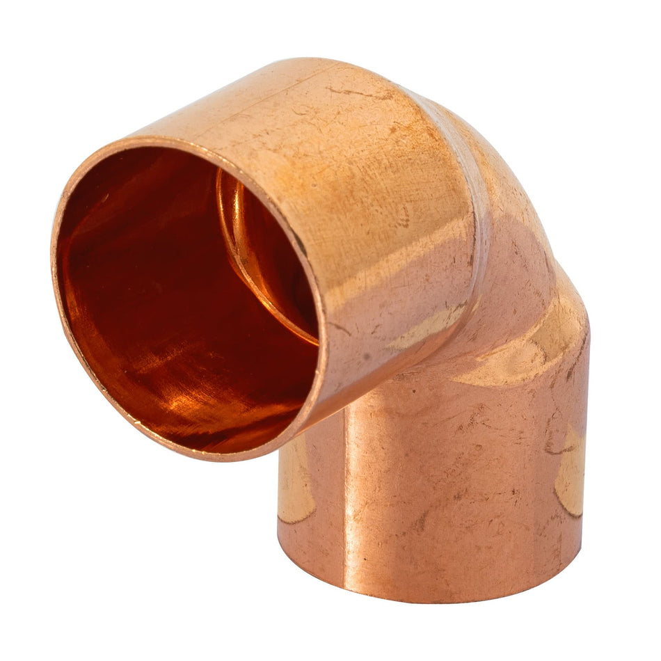Codo de cobre 90° de 1', Foset Basic Caja con 10, 47633