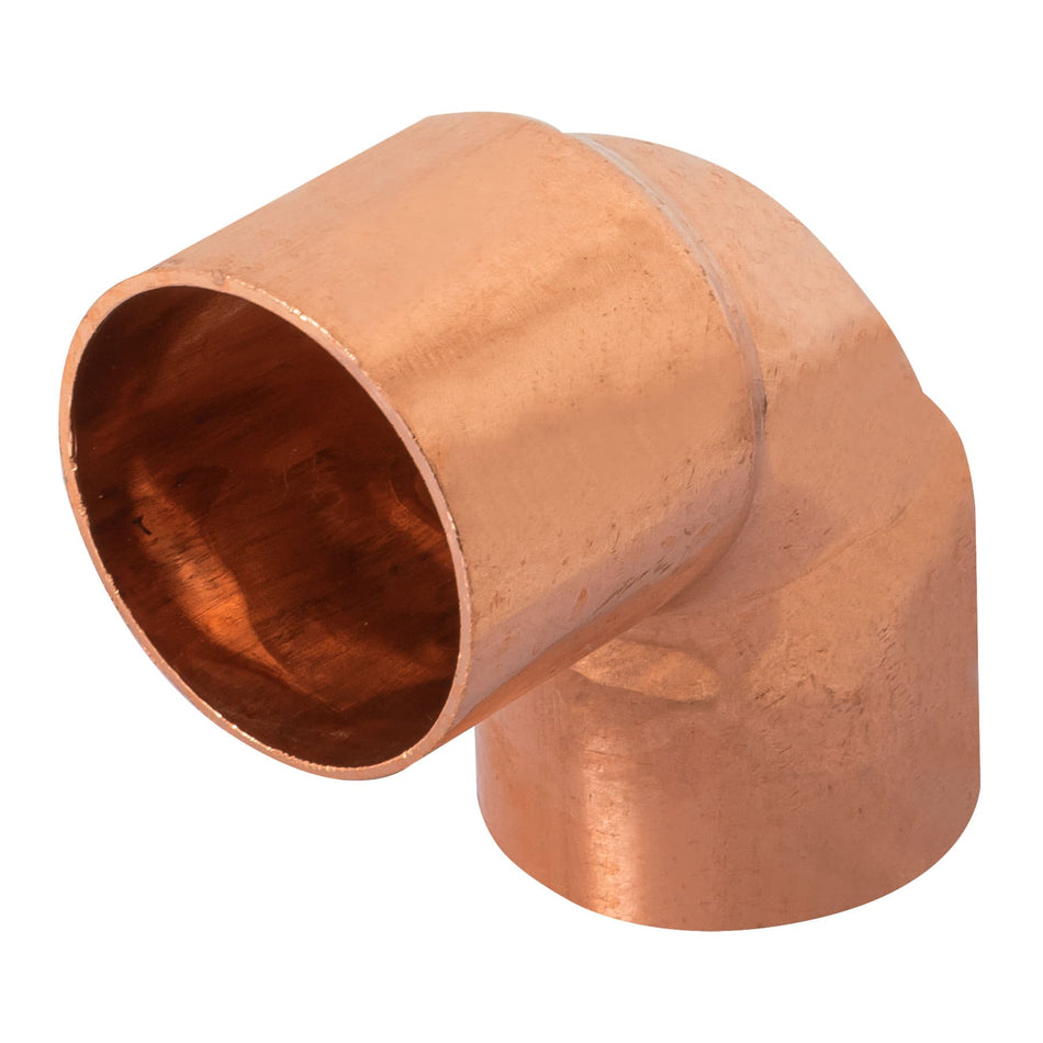 Codo 90° de cobre de 1-1/4', Foset Caja con 2, 48857