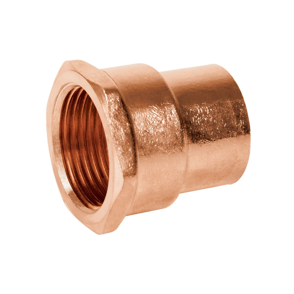 Conector de cobre, rosca interior 3/4', Foset Caja con 20, 49657
