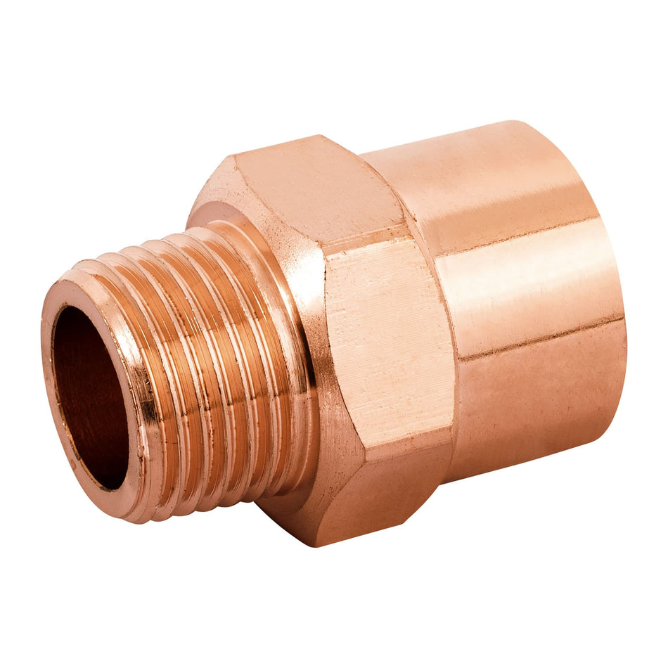 Conector reducido macho 3/4 x 1/2', Foset Caja con 2, 48879