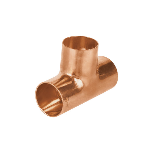 Tee de cobre sencilla de 3/4', Foset Basic Caja con 10, 47638