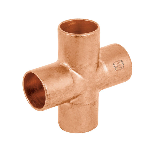 Cruz sencilla de cobre 3/4', Foset Caja con 2, 48890