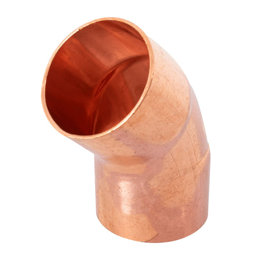 Codo 45° de cobre 1-1/2', Foset Caja con 2, 48861