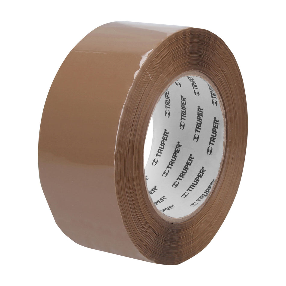 Cinta de empaque 48 mm x 150 m canela, Truper Caja con 6, 12556