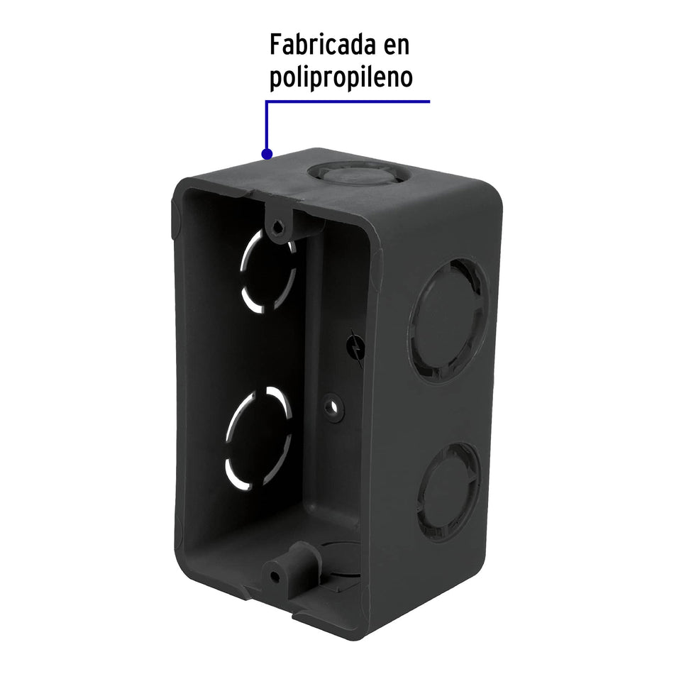Caja tipo chalupa 2' x 4' plástica, Volteck Caja con 24, 45005