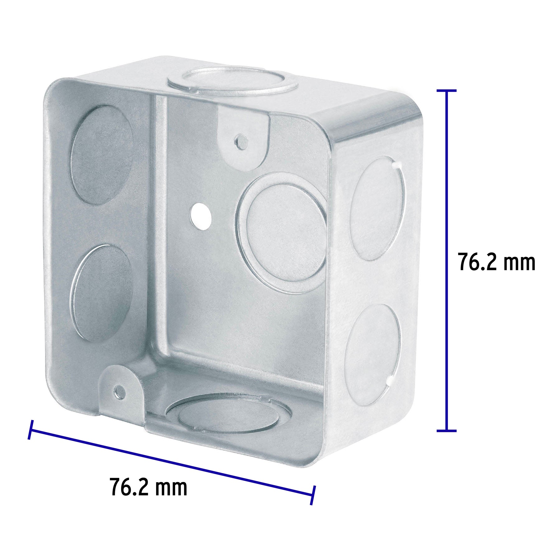 Caja cuadrada 3' x 3' reforzada, Volteck, 49071