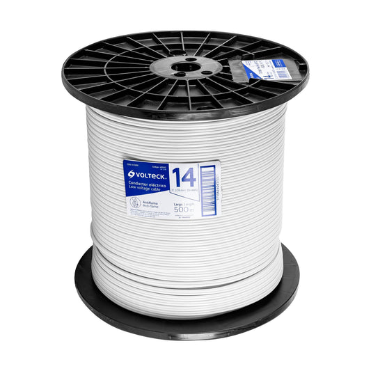 Metro de cordón dúplex flexible SPT 14 AWG en carrete 500 m Caja con 500, 40042