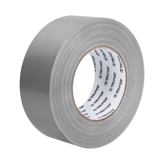 Cinta para ducto 50m x 48mm, espesor 0.19mm, Truper Caja con 4, 12588